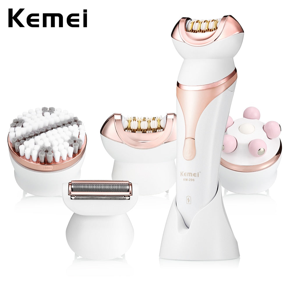 Set Épilateur et Rasoir Rechargeable 4-en-1